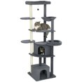 thumbnail image 1 of PawHut 79 Inch Extra Tall Cat Tree Large Cat Tower for Indoor Cats, 1 of 10