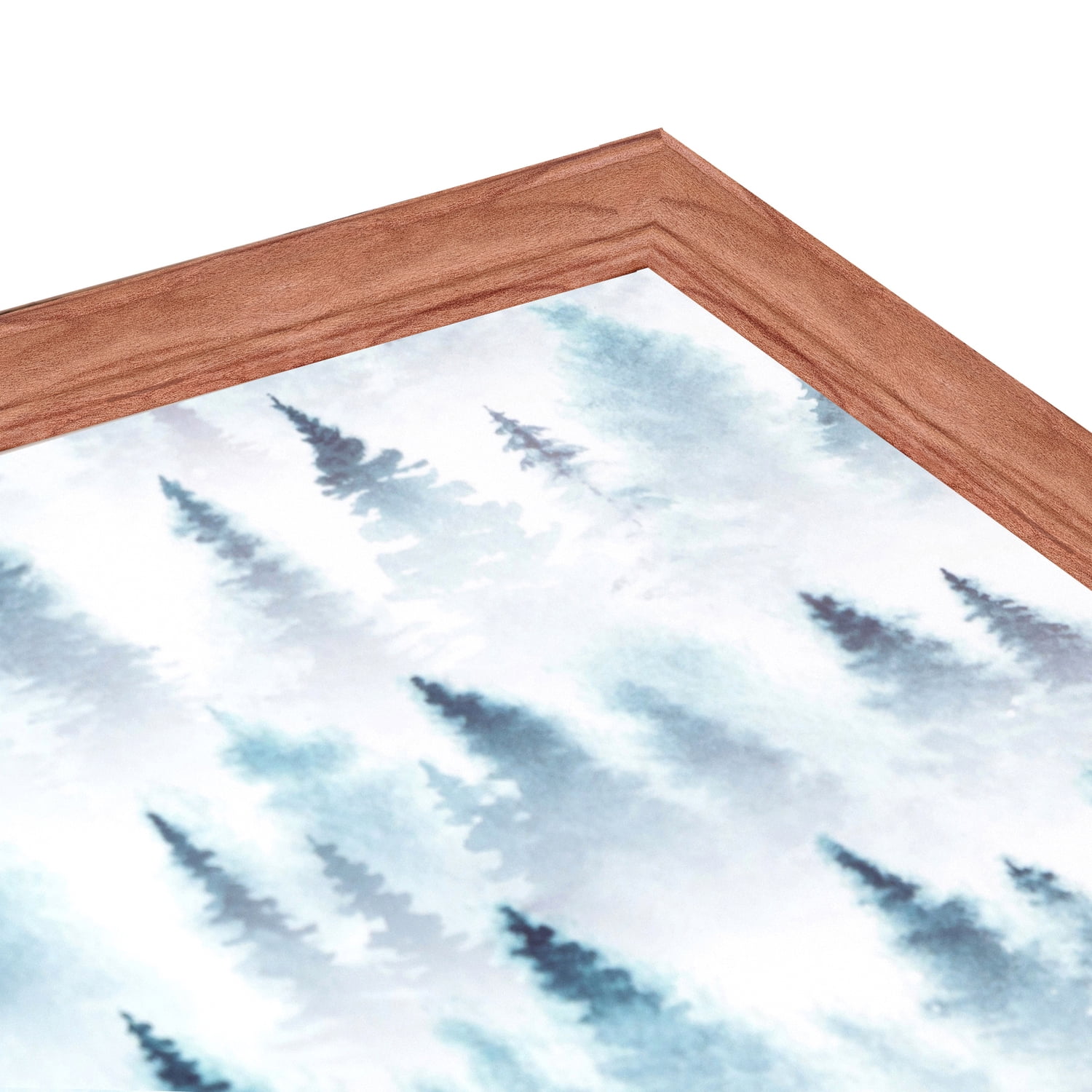 ArtToFrames 18" x 24" Walnut Picture Frame, 18x24 inch Brown MDF Poster Frame (WOM-4086), 2 Pack