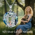 thumbnail image 6 of Cat Necklace Sterling Silver Ladies Jewelry Cat Jewelry Gift, 6 of 6