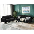thumbnail image 6 of Koby Home Sectional Sofa Sleeper Couch 3-Seater Sofas 70" Couches for Living Room Charcoal Black, 6 of 7