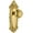 Lifetime Brass, variant on grandeur parthenon door knob with grande victorian plate