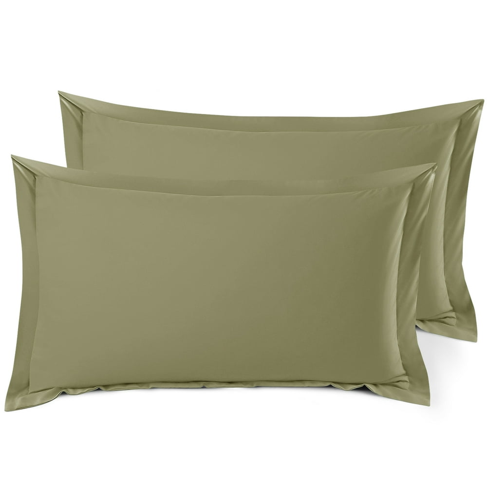 set-of-2-king-20-x36-size-pillow-shams-sage-green-hotel-luxury-soft