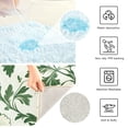 thumbnail image 3 of Yayeee Bath Rug for Bathroom Floor Non Slip Rectangle Fluffy Soft Absorbent Mat, 16"x24", Green Floral, 3 of 7