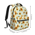 thumbnail image 2 of Fotbe Vintage White Polka Dot Sunflower Pattern Casual Backpack for School, Travel, and Outdoor Activities - Durable, Lightweight, and Comfortable, 2 of 5