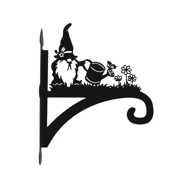 YoGold Metal Wall Mount Plant Hanger for Outdoor & Indoor Use - Heavy Duty Hanging Plant Bracket for Flower Pots, Bird Feeders, Wind Chimes, Lanterns, and Hanging Baskets E
