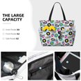 thumbnail image 3 of Pofeuu American Musical Print Beach Bag,Waterproof Sandproof Beach Tote Bag, Large Capacity Foldable Beach Bags for Women, 3 of 7
