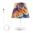thumbnail image 2 of Wolf Forest Mountain LED Desk Lamp Table Lamp USB Bedside Nightstand Small Lamp for Bedroom Living Room Kids Room, 2 of 8