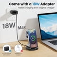thumbnail image 2 of Wireless Charger for Samsung, 3 in 1 Charging Station, 15W Fast Charging Stand for Galaxy S26 Ultra S25 S24, Watch Charger for Watch 8 7 6 5 4, Charging Dock for Galaxy Buds 3 2 pro, Black, 2 of 10