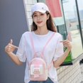 thumbnail image 4 of LinYooLi Big Capacity Women Backpack Fashion Color Matching Small Backpack Ladies Shoulder Crossbody Bag Soft Leather Female Mini, 4 of 6