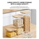thumbnail image 4 of Tarro De Almacenamiento De Alimentos, Recipiente Transparente Seguro Para Almacenamiento De Alimentos Con Tapa De Bambú Para Cocina, Cereales, Granos De Café, Azúcar, 4 of 7