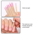 thumbnail image 3 of Double Pointed Cotton Swabs, Keyboard Phone Cleaning Precision Tip Swabs Multipurpose Wide Applications 10 Bags Nail Polish Remover Swab  for Makeup, 3 of 7