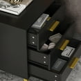 thumbnail image 5 of WIAWG Nightstand with 3 Drawers, End Side Table for Bedroom Living Room, Black, 5 of 7