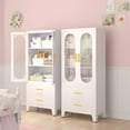 GEITIN Storage Wardrobe Armoire with Two Drawers