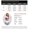 thumbnail image 6 of Flag Sweaters for Women Y2K American Flag Memorial Veterans Independence Day Crewneck Fall Winter Knitted Stried Sweaters Warm Long Sleeve Jumper Tops Alsol Lamesa, 6 of 6
