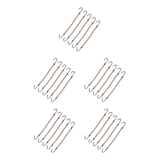 Minnieouse 5 piezas de gancho elástico para el cabello, soporte para cola de caballo, cordón para el cabello, bandas elásticas reutilizables a prueba de Type2 NO2 Minnieouse CBP372183