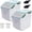 Green, variant on Large Flour Storage Container Bin 50lb, 2Pack Airtight Rice Storage Containers with Wheels Seal Locking Lid, with Measuring Cup&Scoop for Flour, Rice, Grain(Blue)