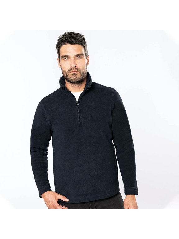 Mens Enzo 1/4 Zip Fleece Top
