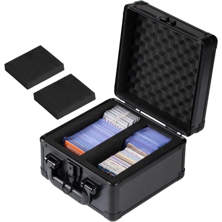 Toploader Storage Box for 3" x 4" 35PT Rigid Card,Trading Cards Collection Hard Case, Top Loaders and Magnetic Card Holders With Dividers (Small)