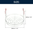thumbnail image 2 of Unique Bargains 11' Canning Rack, Steamer Canning Jar Rack with PVC Handles, Red, 2 of 7