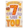 thumbnail image 1 of American Greetings Super-Awesome 7th Birthday Card with Glitter, 1 of 4