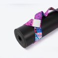 thumbnail image 3 of Correa para esterilla de yoga Cinturón ajustable para el hombro Fitness Carrying Bel (Flor azul), 3 of 5