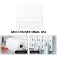 thumbnail image 3 of COOPHYA 1Set White Plastic Pegboard Wall Mount 11x11in Kitchen Storage Rack Square Organizer For Office, 3 of 8