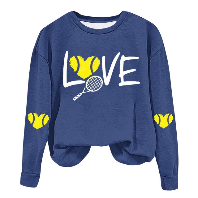 Timegard Womens Crewneck Sweatshirt Fall Loose Comfy Drop Shoulder Print Long Sleeve Pullover Tops
