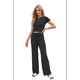thumbnail image 1 of Conjunto Deportivo de Verano para Mujer, de Corta y Bloques de Color, con Pantalones Ajustados, A Juego, para Estar en Casa, 2025 Negro M, 1 of 8