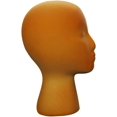 thumbnail image 1 of GFDYREE 1pc Mannequin Head Black Wig Foam Wig Head Stand Mannequin Women Head Model Hat Rack Window, 1 of 7