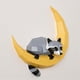 thumbnail image 3 of Mapache en la luna Modelo de papel 3D Escultura animal Mapache Papercraft DIY Escultura de papel artesanal, Origami artesanal de papel geométrico animal 3D (1 PCS), 3 of 5