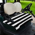thumbnail image 2 of Golf Cart Seat Covers for 2 Seater,Black Striped Microfiber Cart Seat Towel Blanket,Modern Simple Monochrome Geometric White Absorbent Breathable NonSlip Bench Seats Protector for Golf Course 51"x31", 2 of 9