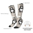 thumbnail image 5 of Knee High Socks for Men and Women, Cartoon bear brown Althletic Compression Socks, Support Long Tube Socks for Outdoor Sport, Calf Socks, High Stockings for Women Men, 5 of 7