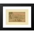 thumbnail image 2 of Thomas Rowlandson 18x14 Black Modern Framed Museum Art Print Titled - Landscape with Hunting Scene (1780s), 2 of 5