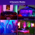 thumbnail image 3 of Flood Lights Olafus RGB de 120 W con mando a distancia para Halloween, paquete de 2, 3 of 9