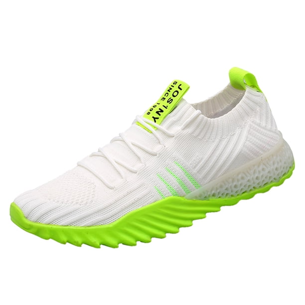 Zapatos para Correr Likrtyny Malla Elástica Verde 36 Unisex