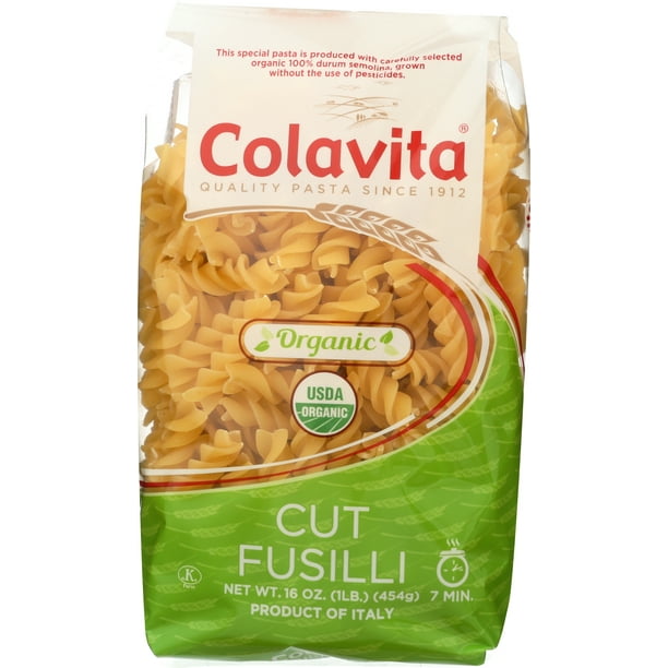 Colavita Organic Cut Fusilli Pasta, 16 Ounce