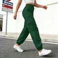 thumbnail image 5 of Women's High Waisted Cargo Jogger Pants – Versatile Elastic Waist Trousers in Sizes S-XXL, for Everyday Comfort and Casual Styling, 5 of 5