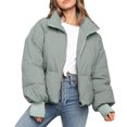 thumbnail image 3 of Vedolay Warm Winter Coats 2023 Hooded Coats Warm Cardigan Jackets Loose Outwear Green,XL, 3 of 5