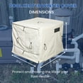 thumbnail image 3 of Climate Shield Outdoor Solutions Inc Pool Heater Cover – Heavy-Duty Vinyl, Mesh Vents, Insulated Pool Equipment Cover for Winter Protection, Fits Pool Heat Pump & Filter, 3 of 8