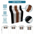 thumbnail image 7 of Table Runner Boho Stripe Table Decoration for Kitchen Dinning Bohemian Brown Black White Table Decoration for Indoor Outdoor Party Wedding Decor 13x72inch, 7 of 7