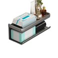 thumbnail image 1 of Tissue Holder Portable User-friendly Minimalistic Multipurpose Convenient Place Small Items Aluminum Wall-mounted Punch-free Tissue Box Holder Rack for Bathroom, 1 of 8