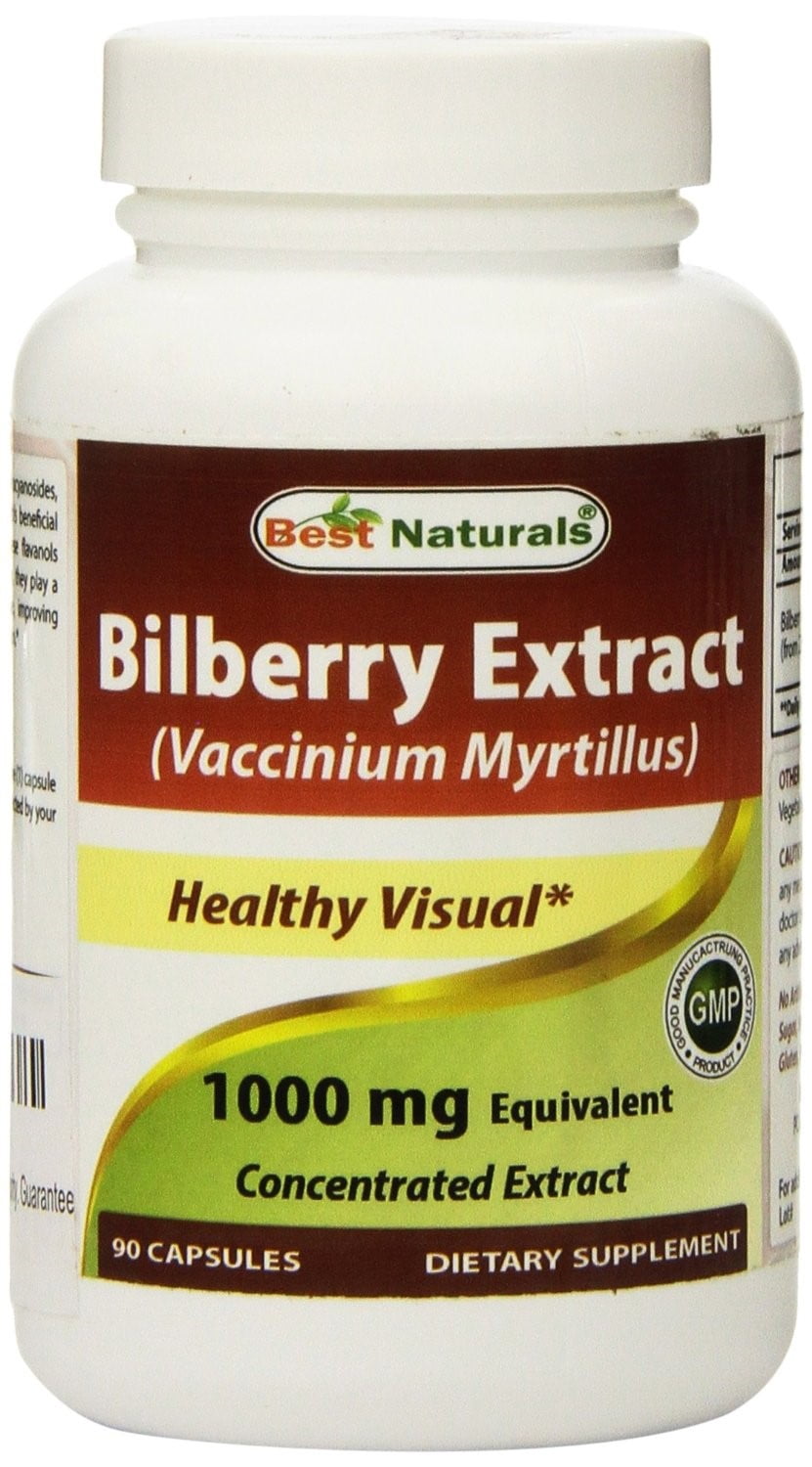 Best Naturals Bilberry Extract 1000 mg, 90 Ct