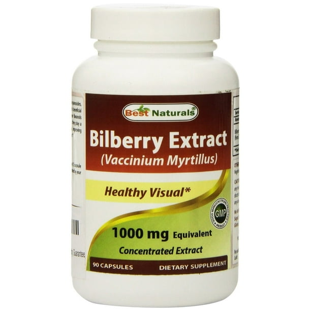 Best Naturals Bilberry Extract 1000 mg, 90 Ct