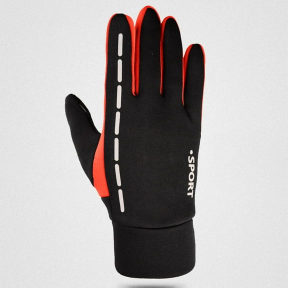 OHOIOLLA Touchscreen Winter Gloves Mens Red 1 Pair L
