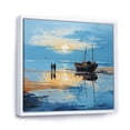 thumbnail image 2 of Designart "Privateer'S Restful Sunset Respite I" Pirate Floater Framed Wall Art Living Room, 2 of 5
