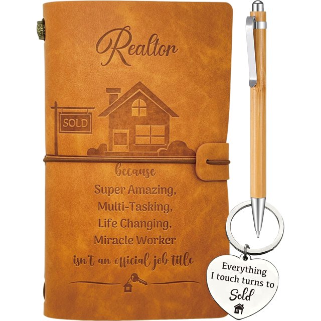 Set de regalo Notebook Journal de Lamma Realtor, 7,8 x 4,8 pulgadas