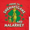 thumbnail image 3 of Dr. Suess - The Grinch - Prone To Shenanigans Malarkey - St Patrick's Day - Men's Short Sleeve Graphic T-Shirt, 3 of 5