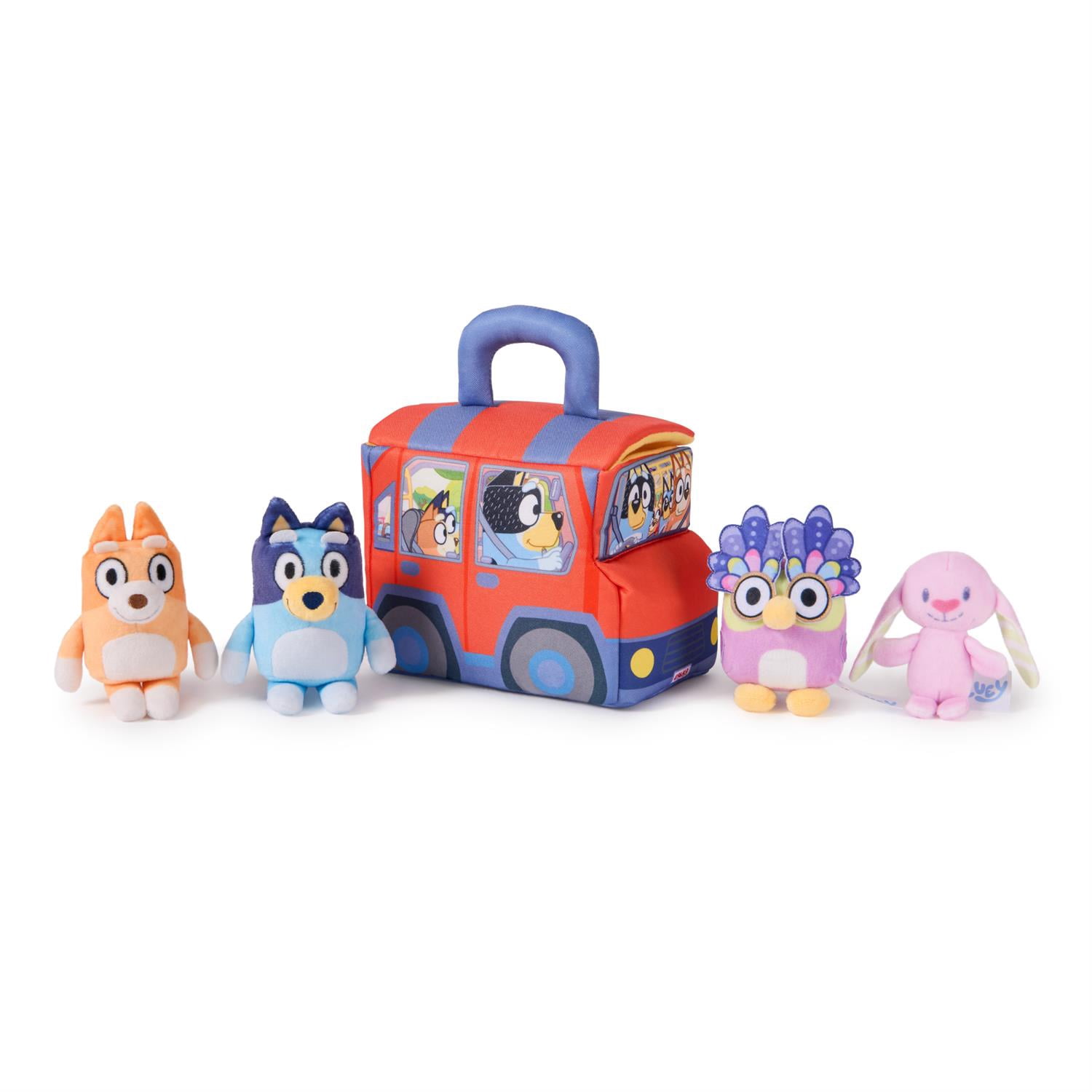 GUND Bluey 5-Piece Plush Playset, Official Bluey Stuffed Animals and Sensory Toys for Babies and Toddlers, 7”