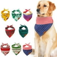 thumbnail image 4 of Gostoto Pet Dog Christmas Triangle Scarf Bib Accessories Bandana Decorative Handkerchiefs, 4 of 6