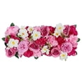 thumbnail image 2 of Centro de mesa realista con flores para bodas, accesorios fotográficos, arreglo arqueado Rosa oscuro, 2 of 9